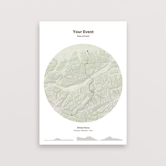 Custom Personalised Running Map using Strava or GPX File Data – Showcase Your Route | Personalised Running Gift