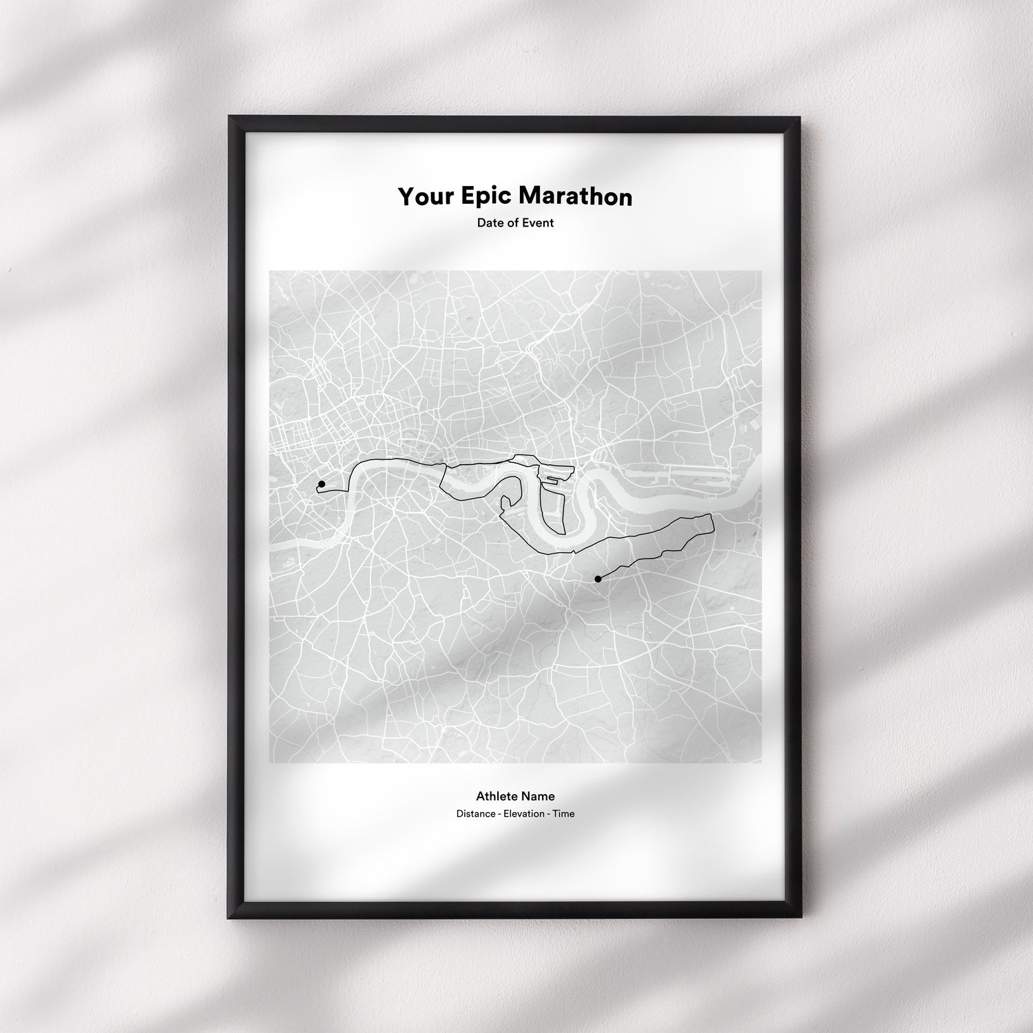 Run Map art create custom maps, designed using your Strava or GPX files. We transform your completed marathons and running events into beautiful, detailed personalised running maps, showcasing the exact route you conquered.